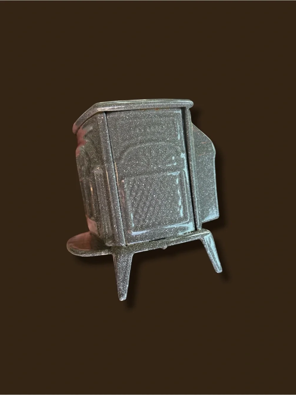 Vintage Cast Iron Miniature Stove piggy bank